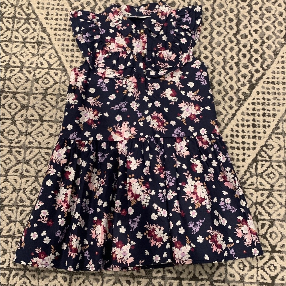 Janie and Jack floral drop-waist dress EUC sz 4T